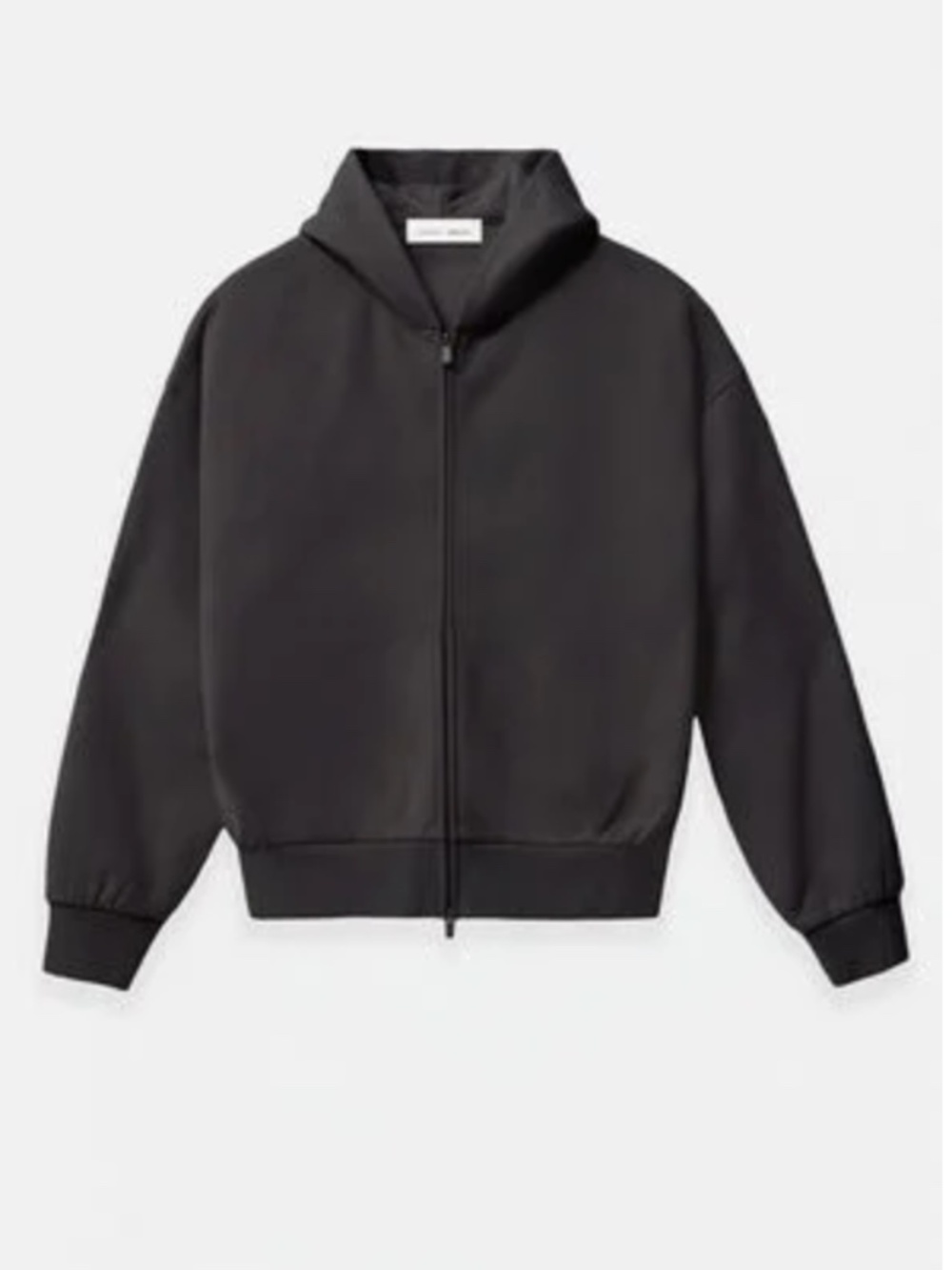 Vintage Black Classic Zip Up Hoodie, Size Small